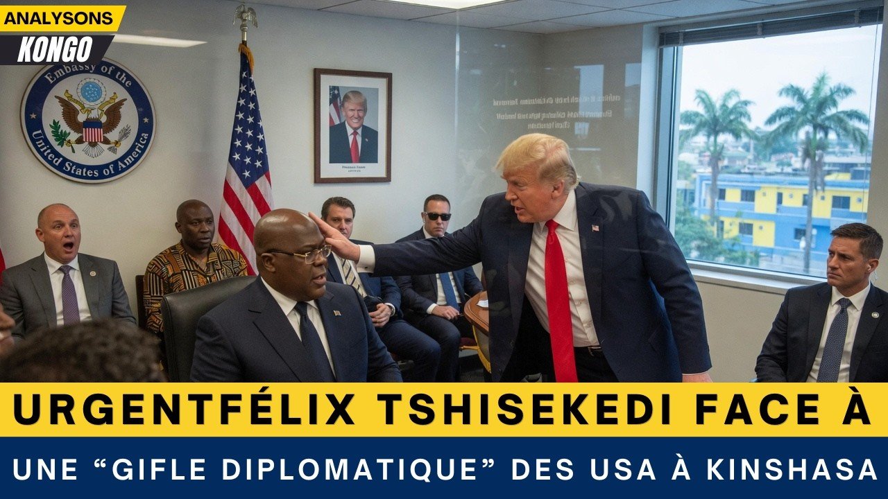🚨🔥 URGENT Félix Tshisekedi face à une “gifle diplomatique” des USA à Kinshasa 😳⚠️
