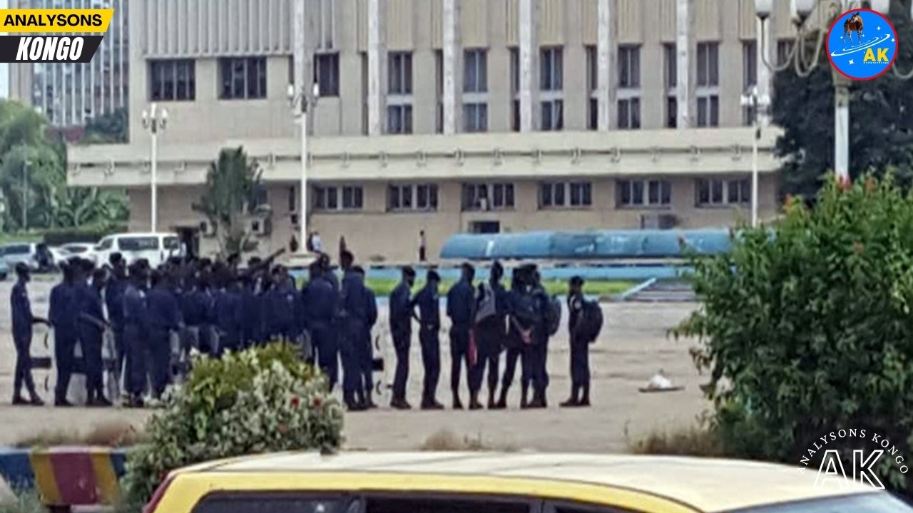 RDC  rentrée parlementaire sous haute sécurité, la mobilisation de la C64 tourne à la tension à Kinshasa
